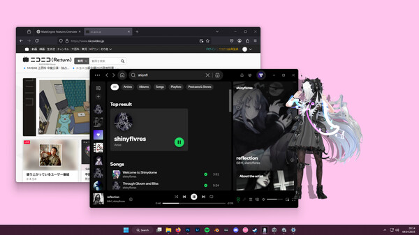 图片[1]_美少女桌宠 MateEngine 免安装v1.8.9绿色中文版_大玩家GAMES
