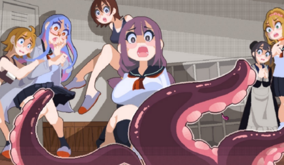 触手少女狩猎～在废弃学校中颤抖～ v1.0.0 日文版_大玩家GAMES